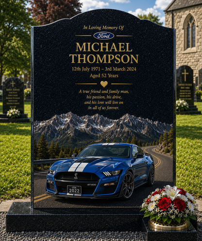 American Muscle Car Memorials Design 8, personalised memorial design by Magic Memorials, HD0706