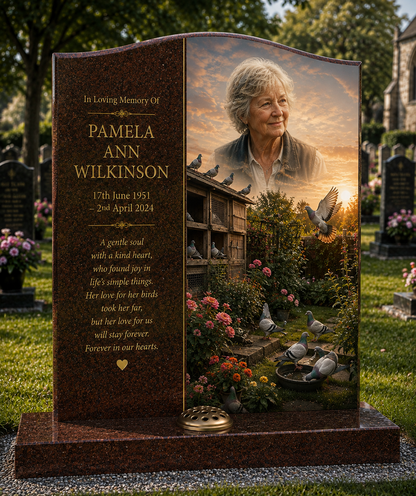 Garden & British Bird Memorials Design 5, personalised memorial design by Magic Memorials, HD0778