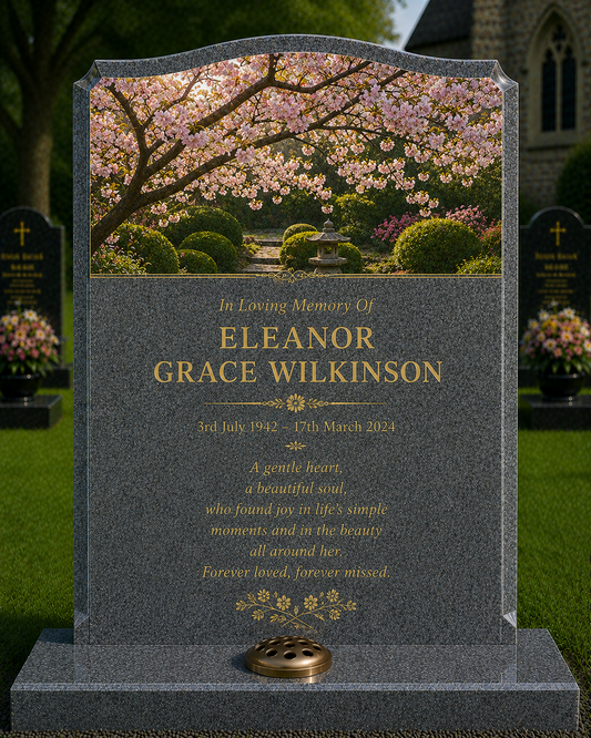 Trees & Woodland Garden Memorials Design 1, personalised memorial design by Magic Memorials, HD0830