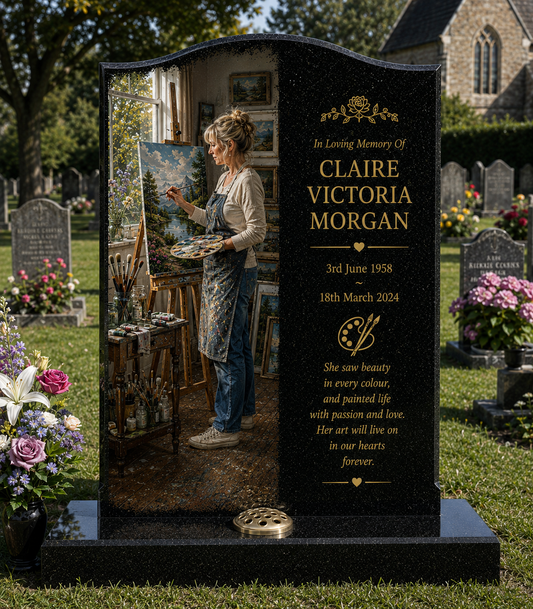 Arts, Crafts & Creative Hobbies Memorials Design 2, personalised memorial design by Magic Memorials, HD0896