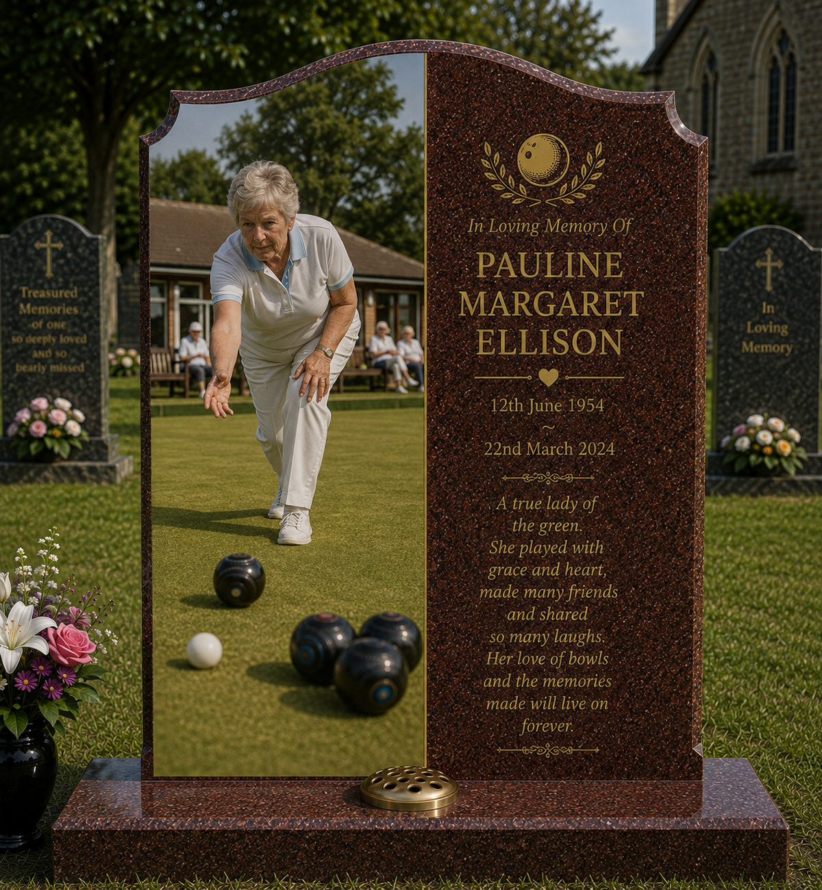 Games & Social Hobbies Memorials Design 5, personalised memorial design by Magic Memorials, HD0910