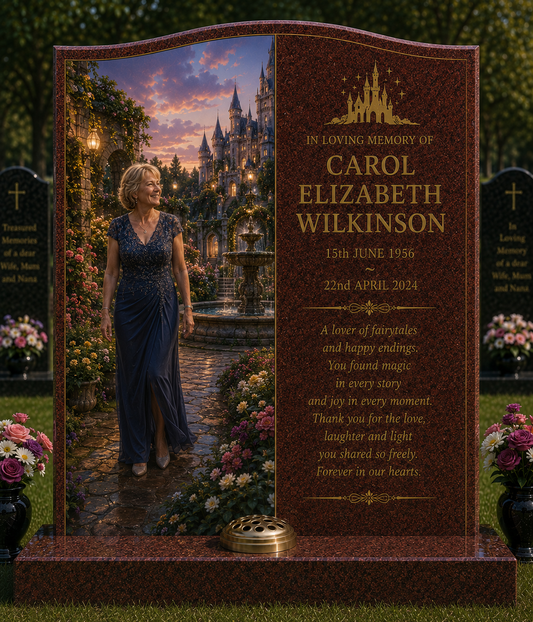 Fantasy & Adventure Memorials Design 2, personalised memorial design by Magic Memorials, HD0942