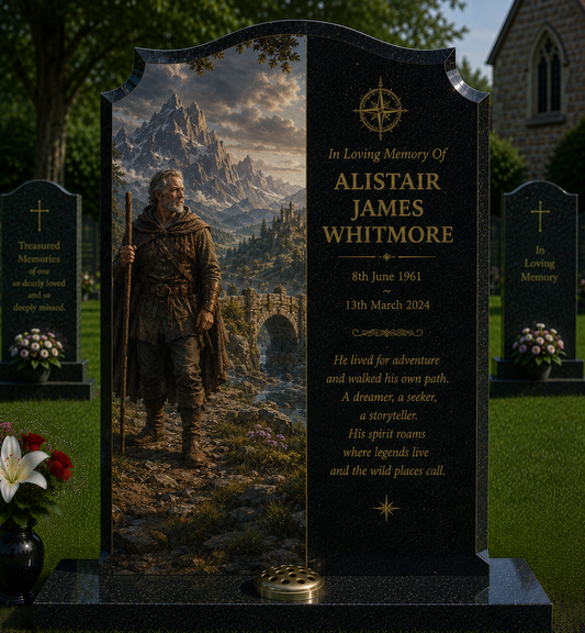 Fantasy & Adventure Memorials Design 1, personalised memorial design by Magic Memorials, HD0948