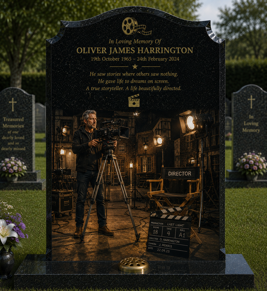 Classic Film & Cinema Memorials Design 2, personalised memorial design by Magic Memorials, HD0954