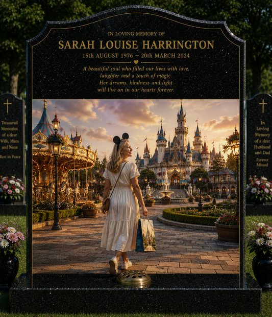 Disney, Animation & Family Film Memorials Design 2, personalised memorial design by Magic Memorials, HD0974