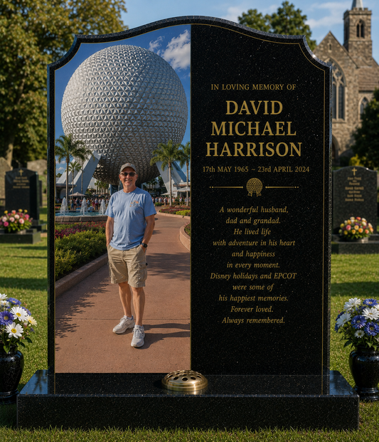 Disney, Animation & Family Film Memorials Design 1, personalised memorial design by Magic Memorials, HD0975