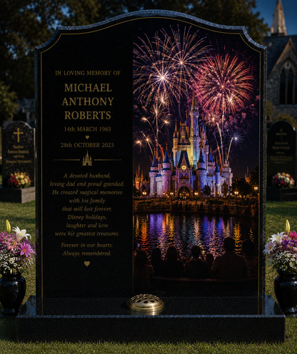 Disney, Animation & Family Film Memorials Design 5, personalised memorial design by Magic Memorials, HD0978