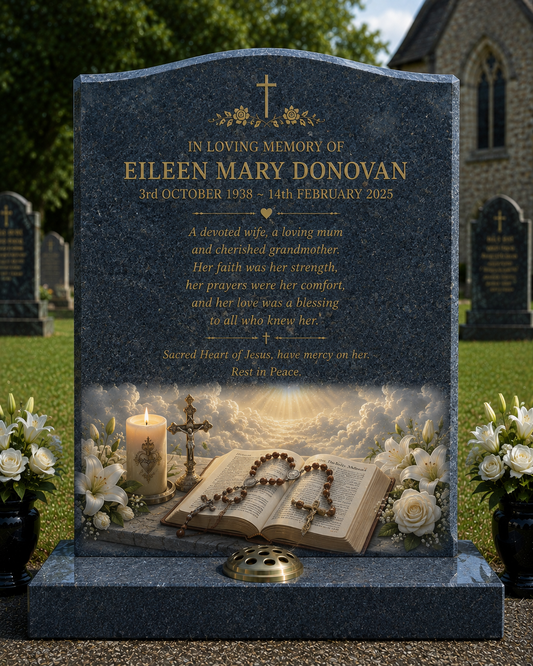 Other Faiths & Religious Memorials Design 2, personalised memorial design by Magic Memorials, HD1004