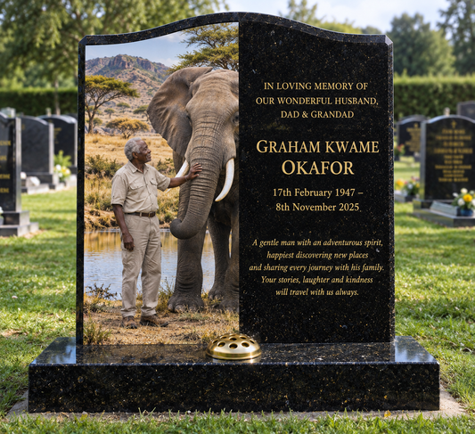 Safari & World Wildlife Memorials Design 1, personalised memorial design by Magic Memorials, HD1411