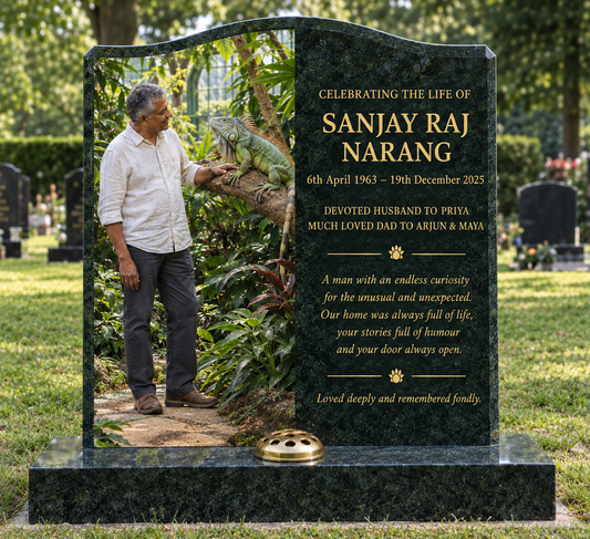Exotic Animal Memorials Design 1, personalised memorial design by Magic Memorials, HD1416