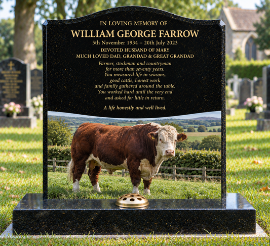 Farm & Country Animal Memorials Design 2, personalised memorial design by Magic Memorials, HD1422