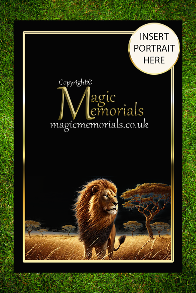 Granite cremation tablet for an animal lover, with personalised inscription and custom animal design added after ordering. A lasting tribute to someone who loved all creatures