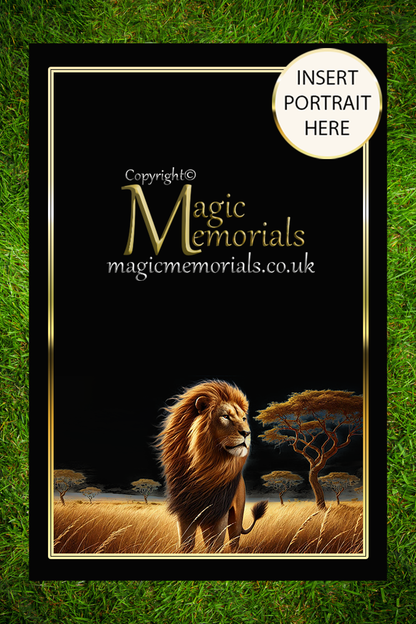 Granite cremation tablet for an animal lover, with personalised inscription and custom animal design added after ordering. A lasting tribute to someone who loved all creatures