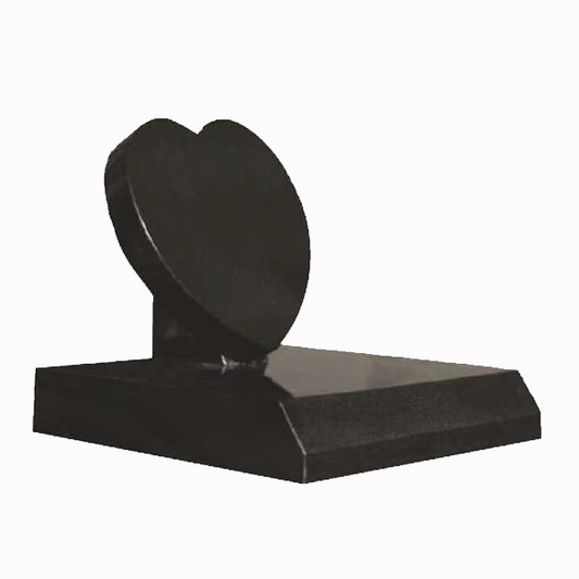 Elaria Heart Shaped Granite Cremation Memorial, granite memorial by Magic Memorials, MM152