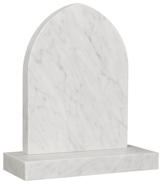 Grace Gothic Arch Headstone, granite memorial by Magic Memorials, MM006