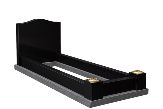 Granvia Squared-End Granite Kerb Set, granite memorial by Magic Memorials, MM107