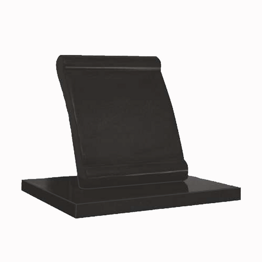 Liberna Scroll Style Granite Cremation Memorial, granite memorial by Magic Memorials, MM155