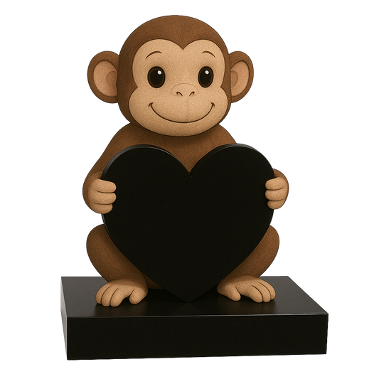 Monkey Heart Children's Memorial, granite memorial by Magic Memorials, MM248