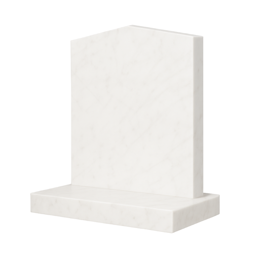 Radiance Peon Top Headstone, granite memorial by Magic Memorials, MM009