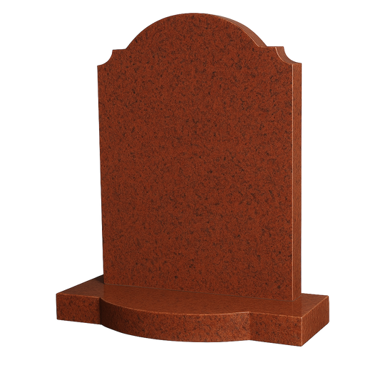 Seraphine Bow Top Headstone, granite memorial by Magic Memorials, MM016