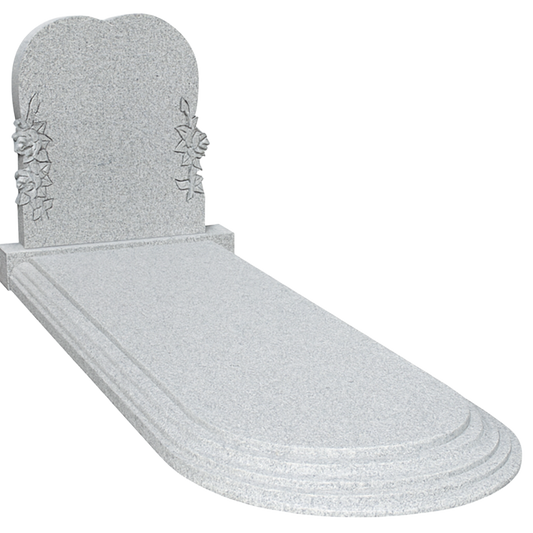 Terrana Granite Kerb Set Memorial, granite memorial by Magic Memorials, MM125